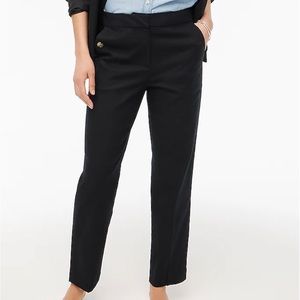 NWT- jcrew factory linen cotton elastic back sailor pant